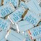 Blue It's a Boy Baby Shower Candy Party Favors (Approx. 100 Pcs Milk Chocolate Hershey's Kisses & 40 Pcs Wrapped Miniatures)